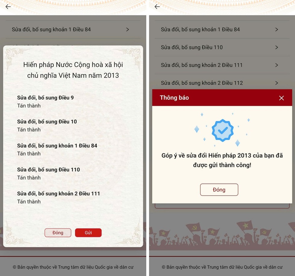 Hướng dẫn cách góp ý sửa đổi Hiến pháp thông qua ứng dụng VNeID - 8 Hướng dẫn cách góp ý sửa đổi Hiến pháp thông qua ứng dụng VNeID - 8
