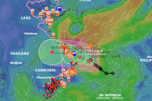 Tối nay áp thấp nhiệt đới khả năng mạnh lên thành bão