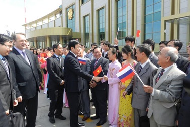 Hình ảnh Chủ tịch nước Trương Tấn Sang thăm LB Nga