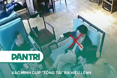 Xác minh clip "tổng tài" ra hiệu lệnh đánh nhân viên quán cà phê ở Hà Nội