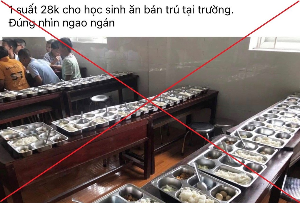 Đăng tin suất ăn bán trú học sinh nhìn ngao ngán, một phụ nữ bị xử phạt - 1