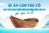 Bí ẩn con tàu cổ bất ngờ xuất hiện trở lại trên biển Hội An dần được hé lộ