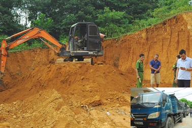 Nổ súng khống chế nhóm đối tượng trộm đất trái phép giữa đêm khuya