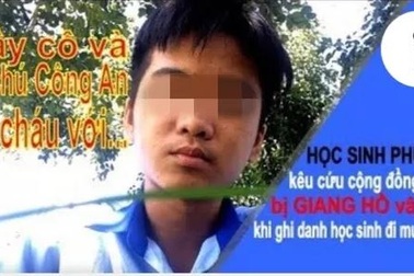 Làm rõ việc nam sinh lên mạng cầu cứu vì bị giang hồ chặn đánh