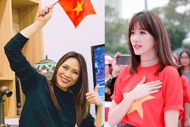 Sao Việt "đi bão" chúc mừng tuyển Việt Nam lên ngôi vô địch AFF Cup 2018