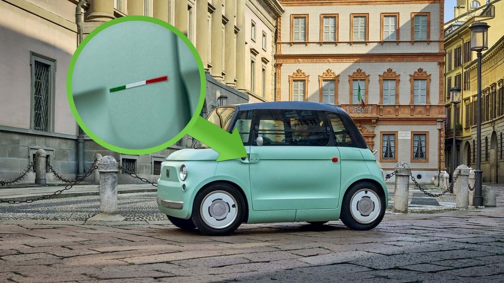 Cảnh sát tạm giữ cả trăm xe điện Fiat vì gắn cờ Italy trái phép - 1