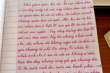 Bức thư tri ân của cô giáo vùng cao với nét chữ đẹp như vẽ