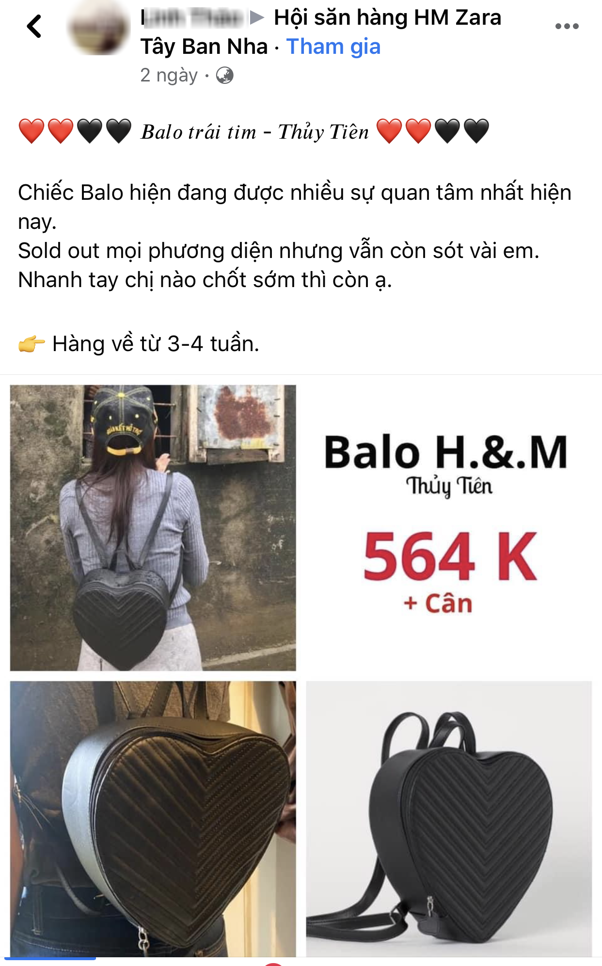 Dân mạng thích thú, đổ xô đi mua balo trái tim giống ca sĩ Thủy Tiên - 1 Dân mạng thích thú, đổ xô đi mua balo trái tim giống ca sĩ Thủy Tiên - 1