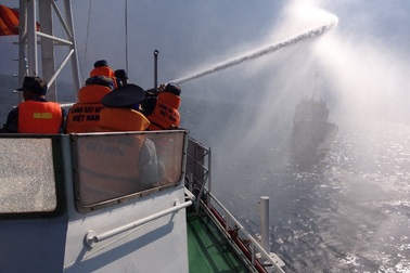 Cảnh sát biển Việt Nam cùng Nhật Bản diễn tập cứu nạn trên biển