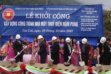 Khởi công xây dựng Nhà máy thủy điện Nậm Pung