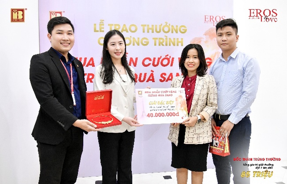 Bảo Tín Minh Châu trao thưởng mùa cưới đợt 1 tổng trị giá 85 triệu đồng - 2 Bảo Tín Minh Châu trao thưởng mùa cưới đợt 1 tổng trị giá 85 triệu đồng - 2