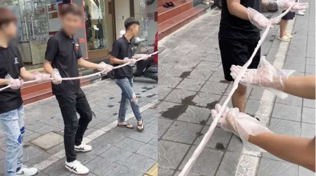 Chủ quán thừa nhận bộ lòng xe điếu dài 40m là nói hơi quá - 1 Chủ quán thừa nhận bộ lòng xe điếu dài 40m là nói hơi quá - 1