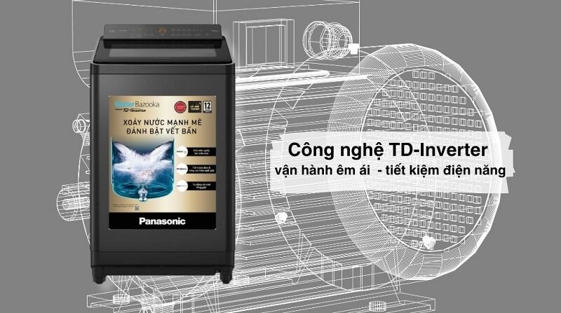 Đánh giá chi tiết máy giặt Panasonic Inverter 14.5 kg NA-FD290CEBV