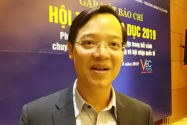 Ông Trương Anh Dũng - Phó Tổng cục Trưởng Tổng cục Giáo dục nghề nghiệp (Bộ LĐ-TB&XH) phát biểu