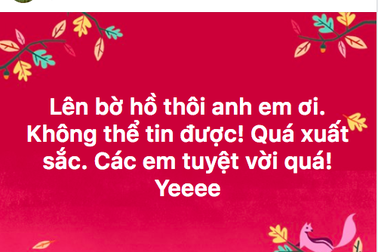 U23 Việt Nam chiến thắng, mạng xã hội phủ kín lời chúc các "anh hùng"