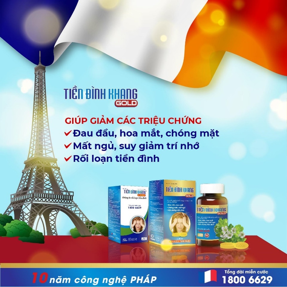 Tiền đình khang Gold - sản phẩm hỗ trợ cho người bị hội chứng tiền đình - 1 Tiền đình khang Gold - sản phẩm hỗ trợ cho người bị hội chứng tiền đình - 1