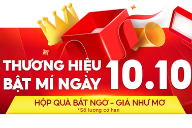 Những ưu đãi trong sự kiện "10.10 Siêu sale chính hãng" trên Shopee