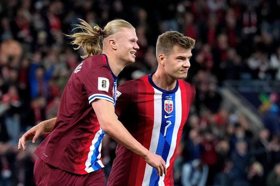 Haaland lập hat-trick giúp Na Uy thắng đậm Israel, tiến gần vé dự World Cup - 2