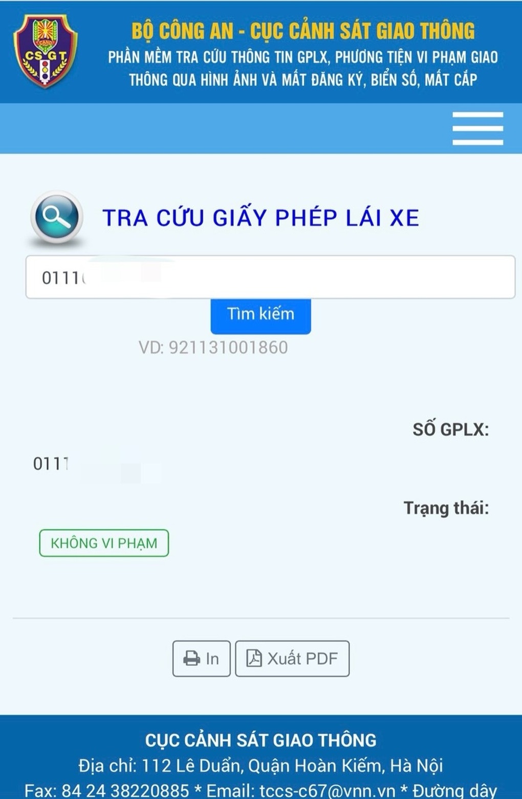 Bị tước giấy phép lái xe trên VNeID thì có được dùng bản cứng không? - 2