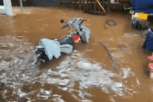 Nước từ đường tràn ào ào vào nhà, dân đục tường giải nguy