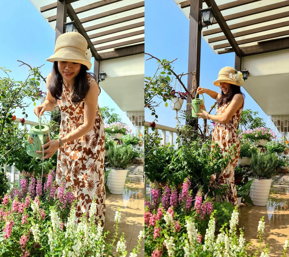 Vườn cổ tích hơn 20 loại hoa rực rỡ của nữ diễn viên tài năng ở Hà Nội - 5 Vườn cổ tích hơn 20 loại hoa rực rỡ của nữ diễn viên tài năng ở Hà Nội - 5