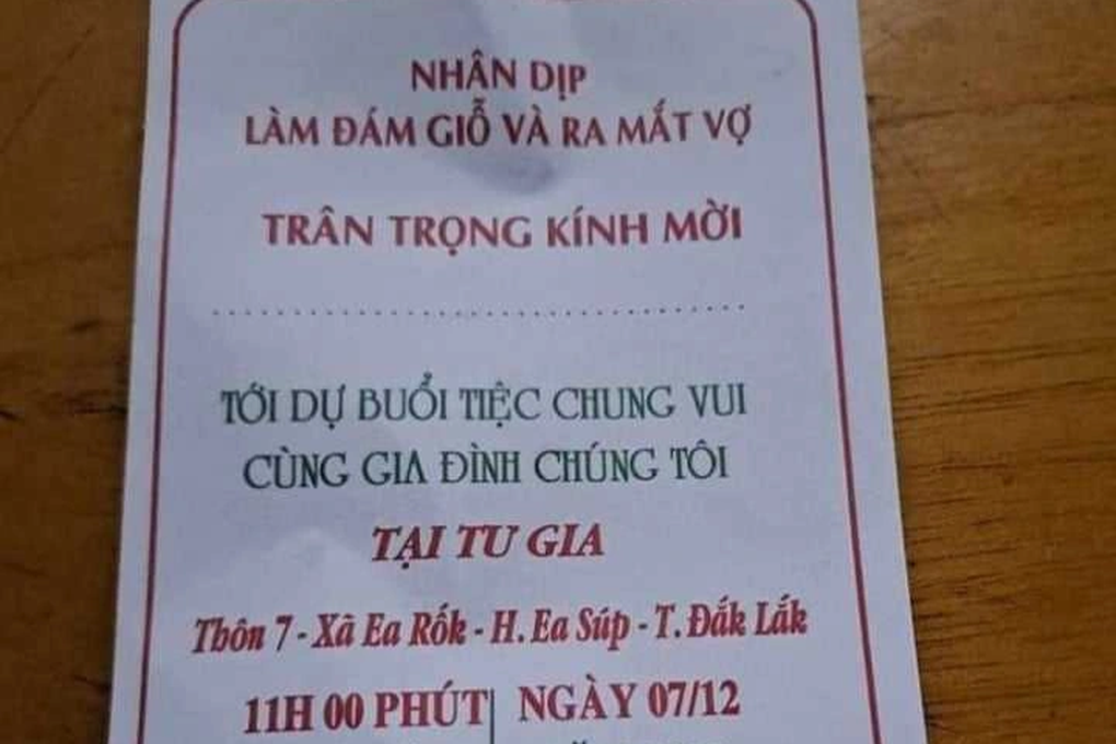 Cụ ông 81 tuổi gây xôn xao khi gửi thiệp mời làm lễ giỗ và ra mắt vợ - 1 Cụ ông 81 tuổi gây xôn xao khi gửi thiệp mời làm lễ giỗ và ra mắt vợ - 1