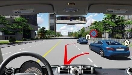 Bạn được dừng xe ở vị trí nào trong tình huống
