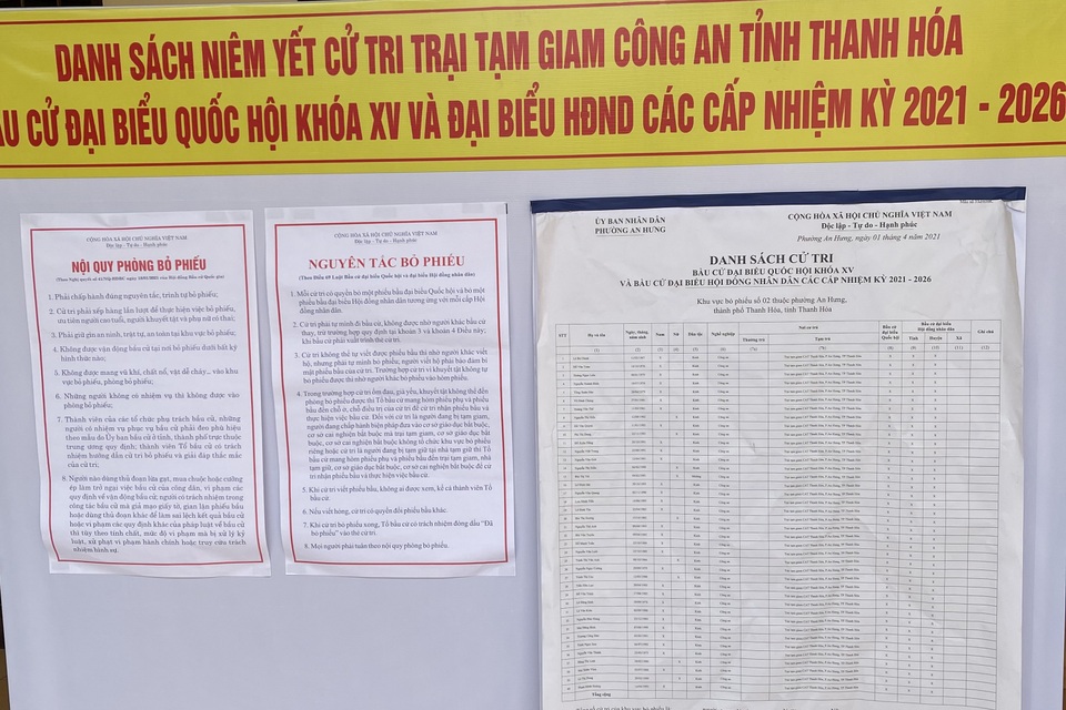 Cử tri đặc biệt ở trại tạm giam: Chúng tôi vui vì được coi là công dân - 1 Cử tri đặc biệt ở trại tạm giam: Chúng tôi vui vì được coi là công dân - 1