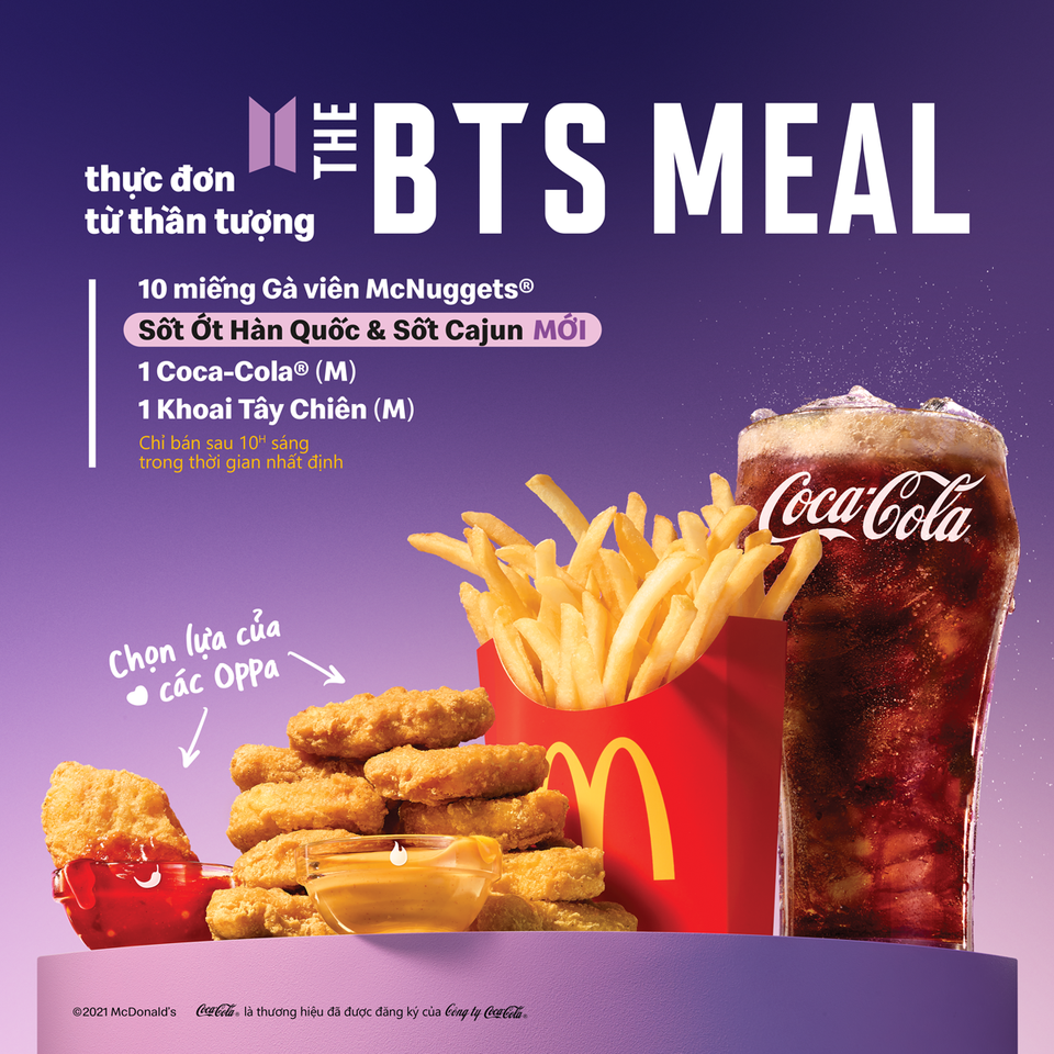 Cùng nhóm nhạc đình đám thế giới BTS thưởng thức Thực đơn từ thần tượng của McDonalds - 1 Cùng nhóm nhạc đình đám thế giới BTS thưởng thức Thực đơn từ thần tượng của McDonalds - 1