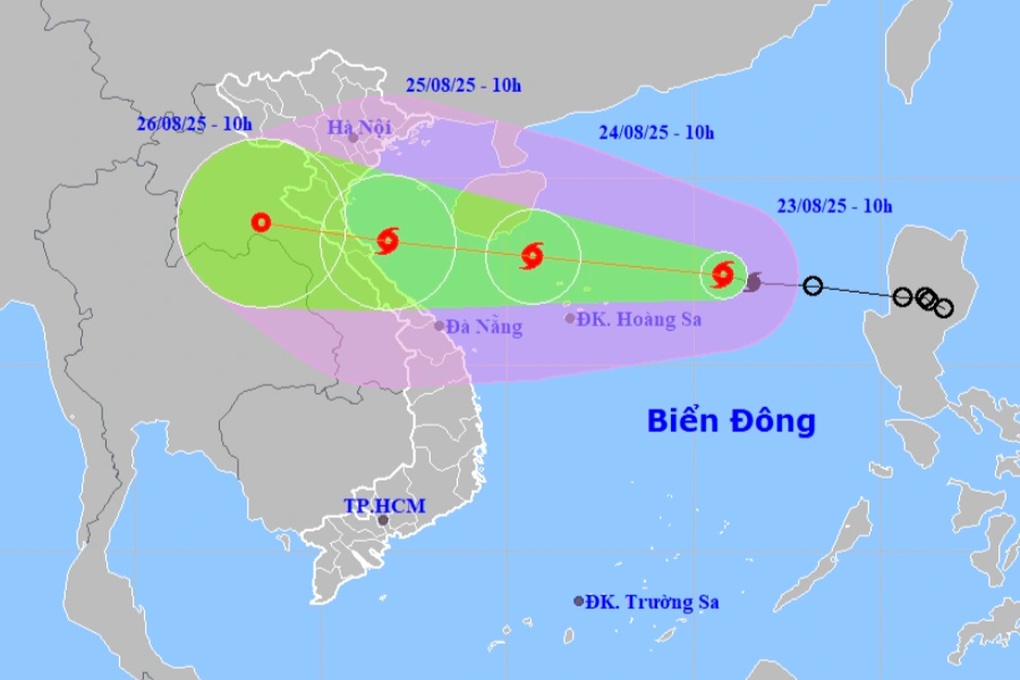 Bão số 5 tăng cấp, có thể giật cấp 15 khi đi vào đất liền nước ta - 1