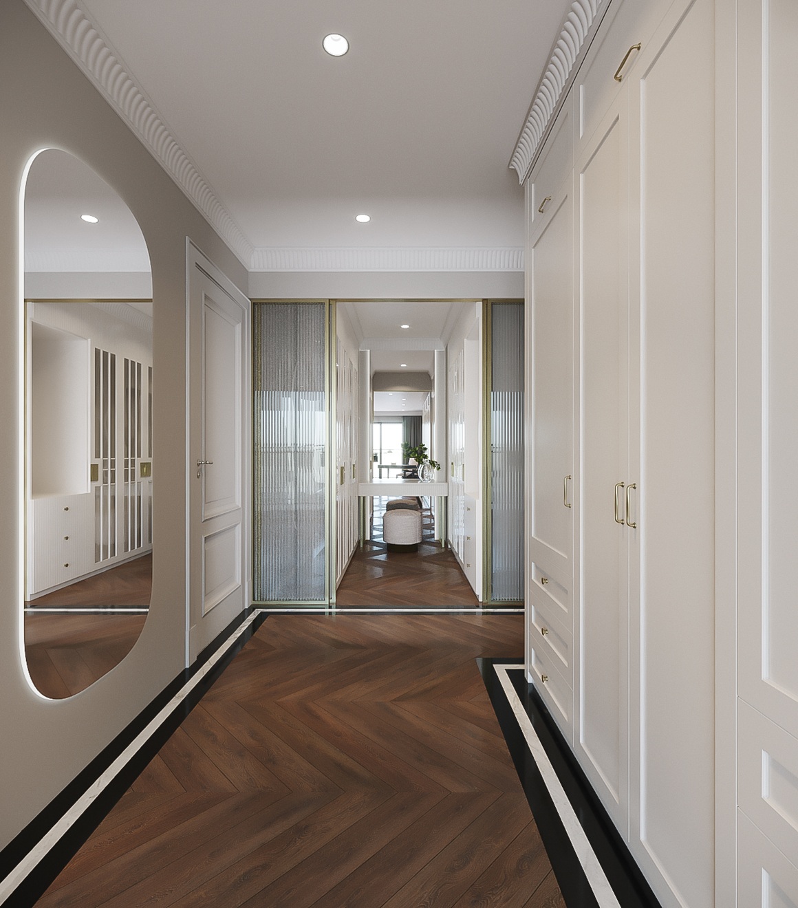 Bên trong căn hộ 240 m2 với nội thất phong cách Modern Classic, nhìn là mê - 8 Bên trong căn hộ 240 m2 với nội thất phong cách Modern Classic, nhìn là mê - 8