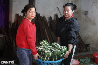 Cận Tết, làng nghề bánh chưng làm quên ăn, quên ngủ
