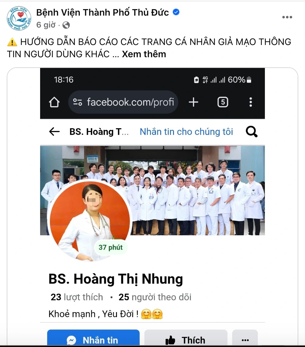 Bệnh viện ở TPHCM cảnh báo khẩn cấp về bác sĩ Hoàng Thị Nhung - 1
