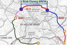 "Hình hài" đường Vành đai 4 TPHCM qua Bình Dương