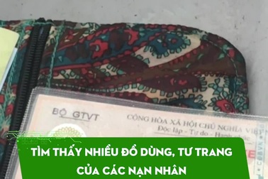 Tìm thấy nhiều đồ dùng của các nạn nhân vị trí xác trực thăng rơi