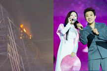 Cháy giàn giáo ở "Em xinh", Trấn Thành và 30 thí sinh vẫn vô tư giao lưu