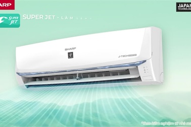 Bật Sharp mát khỏe, đánh tan nỗi lo nóng nực ngày hè.