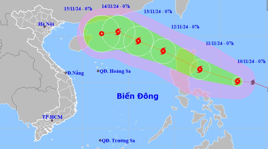 Cơn bão Toraji xuất hiện và sắp đi vào Biển Đông - 1