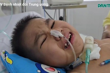 Bé trai 8 tuổi nguy kịch vì viêm não, cha nghèo khẩn cầu cứu con