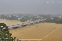 Thái Nguyên mưa to, ngập nhiều nơi