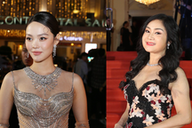 Minh Hằng mặc xuyên thấu, NSND Thu Hà khoe vai trần trên thảm đỏ Mai Vàng