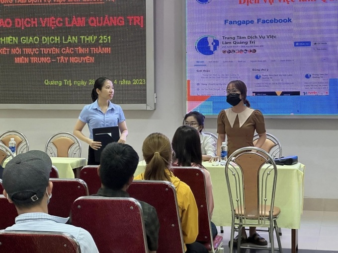 Tư vân, giới thiệu việc làm cho người lao động tại Trung tâm Dịch vụ việc làm tỉnh Quảng Trị 