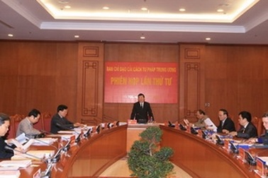 Phiên họp lần 4 Ban Chỉ đạo Cải cách Tư pháp TW