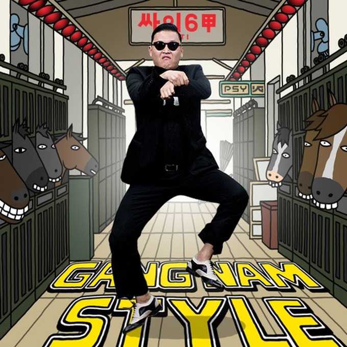 Vũ điệu Gangnam Style gây sốt trên mạng xã hội.