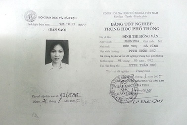 Hiệu trưởng dùng bằng cấp 3 của bạn thân để lên chức