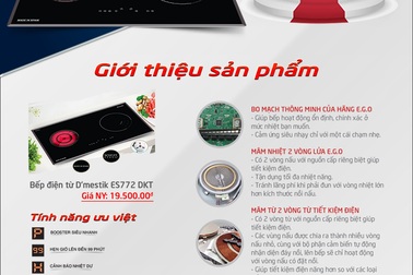 Mua bếp điện từ “xịn” tặng hút mùi kính trị giá hơn 7 triệu đồng