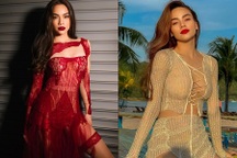 Hồ Ngọc Hà chăm khoe dáng gợi cảm với đồ xuyên thấu