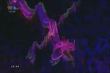 Hai chú rồng xuất hiện ở lễ khai mạc