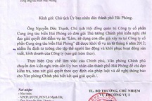 Văn phòng Chính phủ đề nghị giải quyết vụ án “Làm, sử dụng con dấu giả của tổ chức" tại Hải Phòng