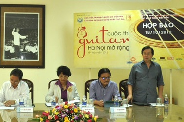 Khai mạc cuộc thi guitar Hà Nội mở rộng lần thứ nhất